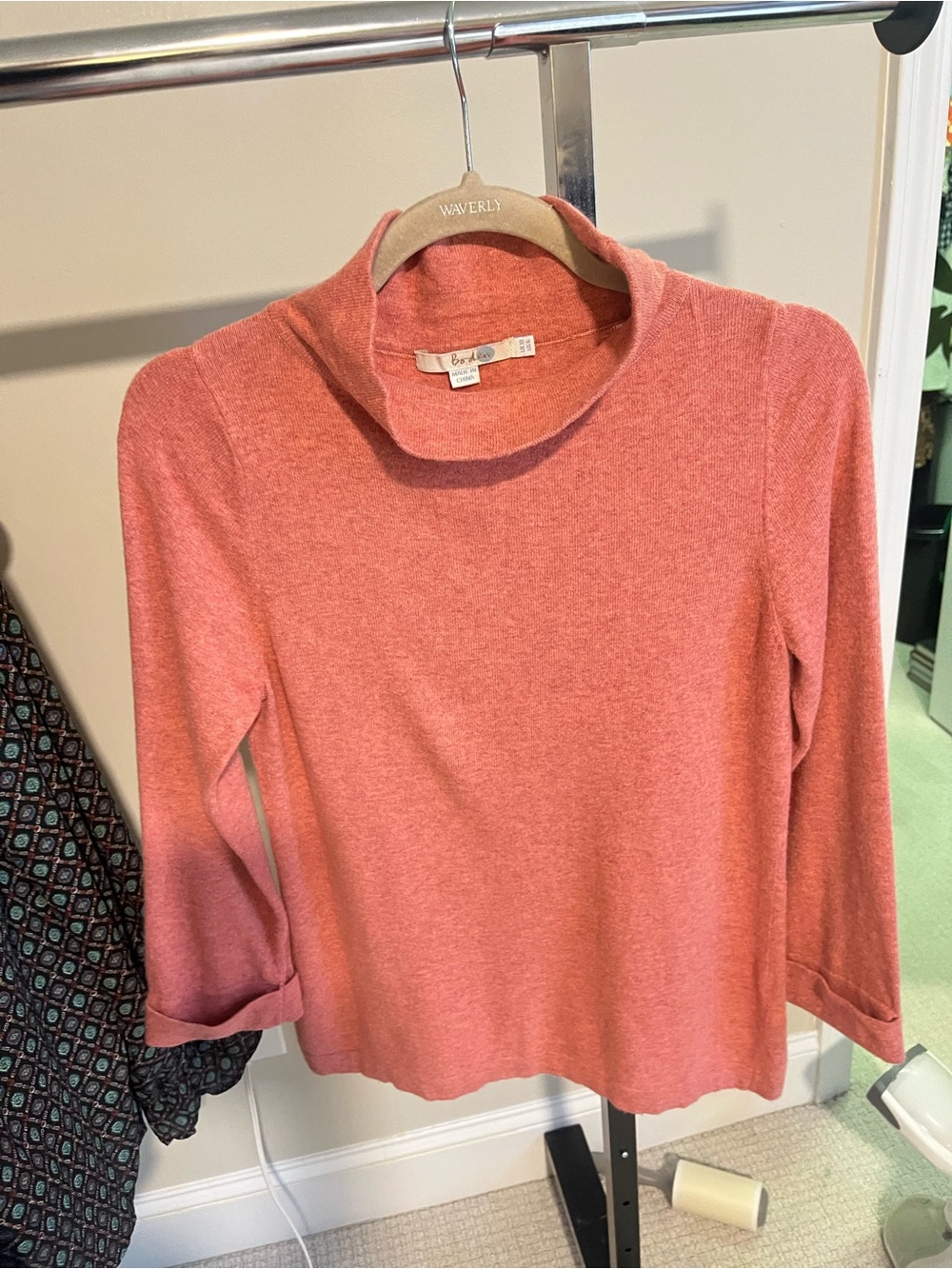 Boden Women's Heathered Rust Cowl Neck Sweater - Picture 11 of 14
